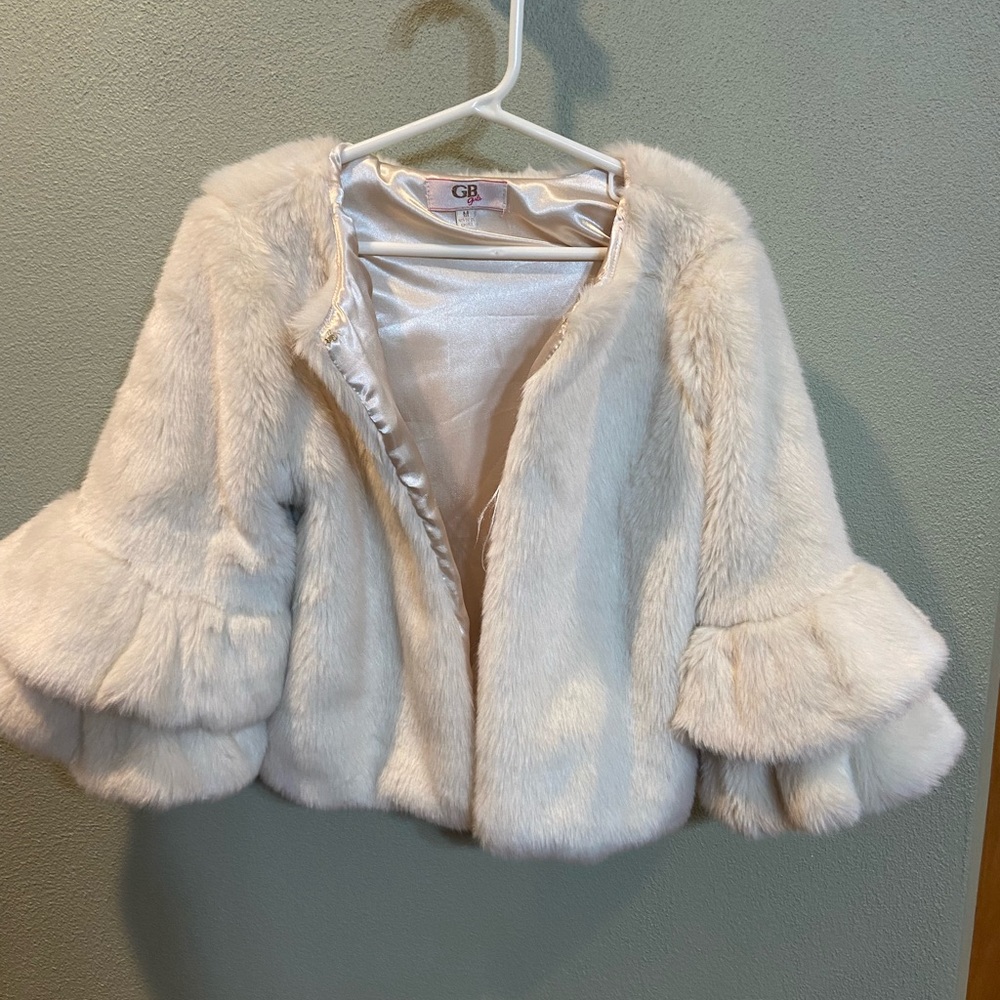 Little girls fur coat